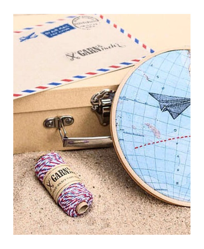 Cuerda decorativa airmail viaje correos