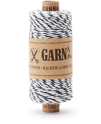 Black and white twine