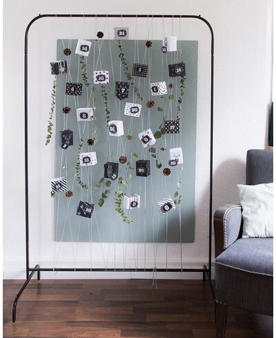 Corda branca preta para decoração