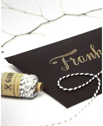 Fio branco preto para convites de casamento