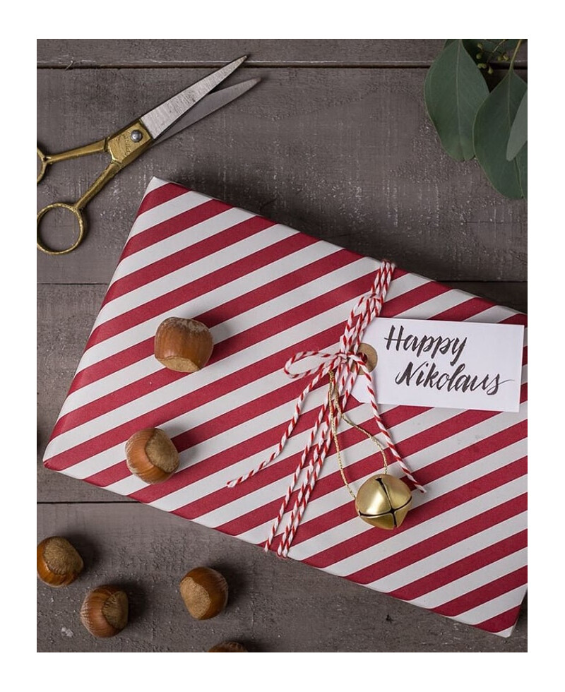 Ficelle rouge et blanche pour cadeaux