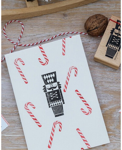 Corde rouge blanche pour Noël