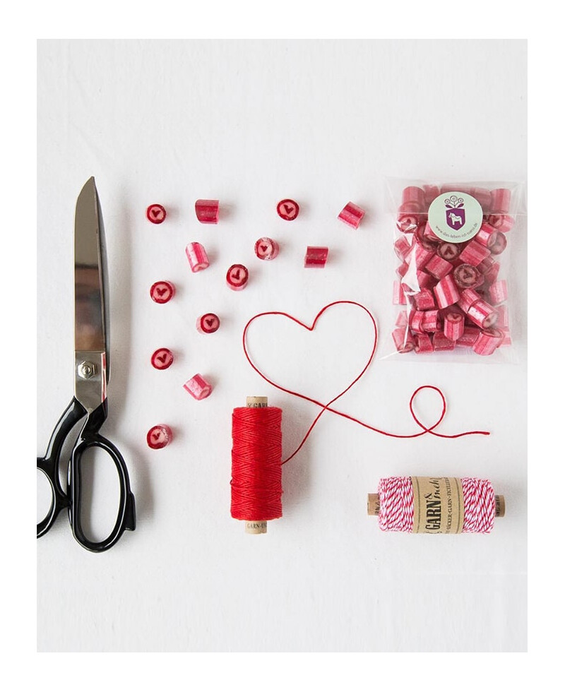 Ficelle rouge et blanche