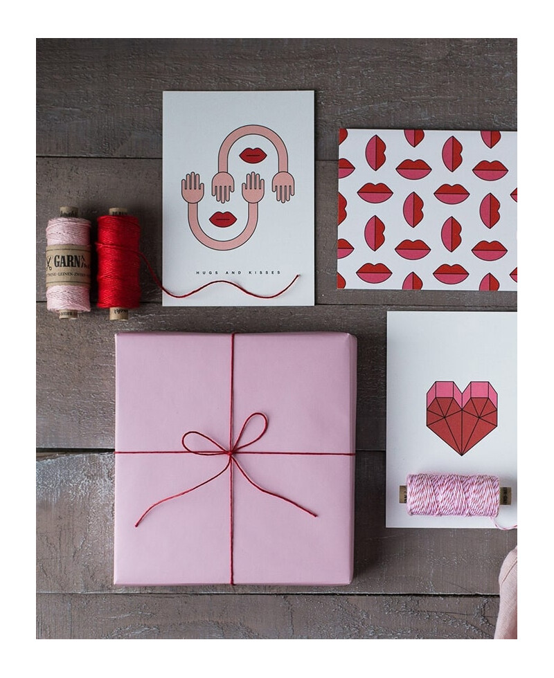 Cordon rouge et blanc pour l’emballage