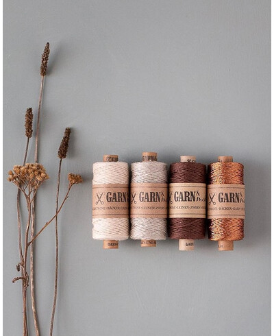 Hilo marrón para papelería de boda