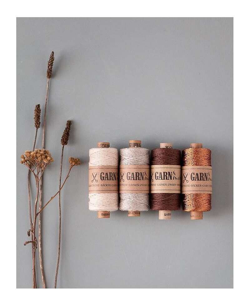 Hilo marrón para papelería de boda