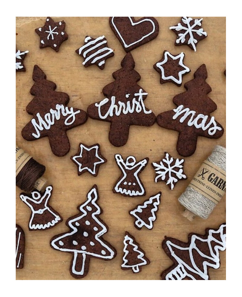 Cuerda marrón para decoración de navidad