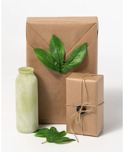 Papier d’emballage kraft brun naturel