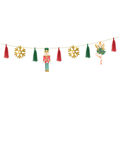 Guirnalda de navidad cascanueces