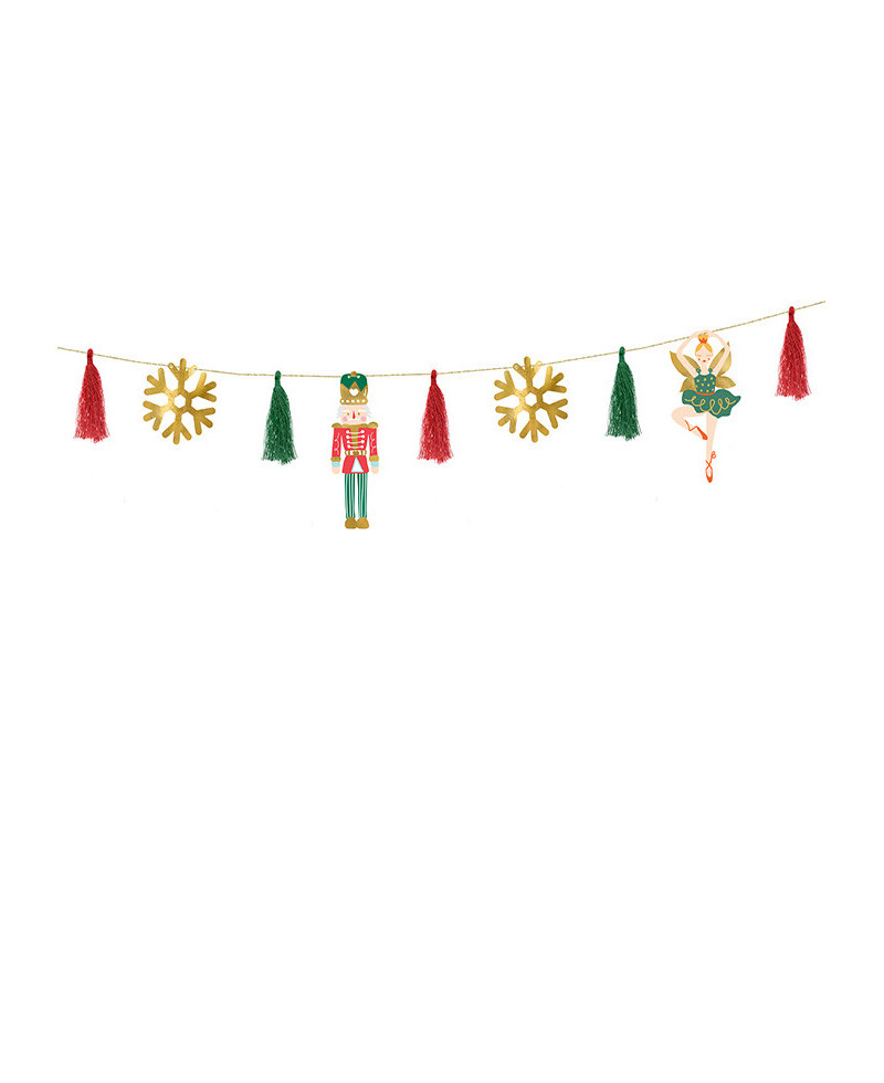 Guirnalda de navidad cascanueces