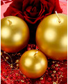 Candele a sfera d'oro