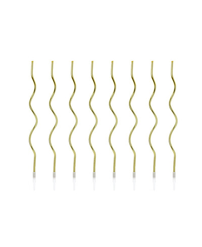 Golden Wavy Candles