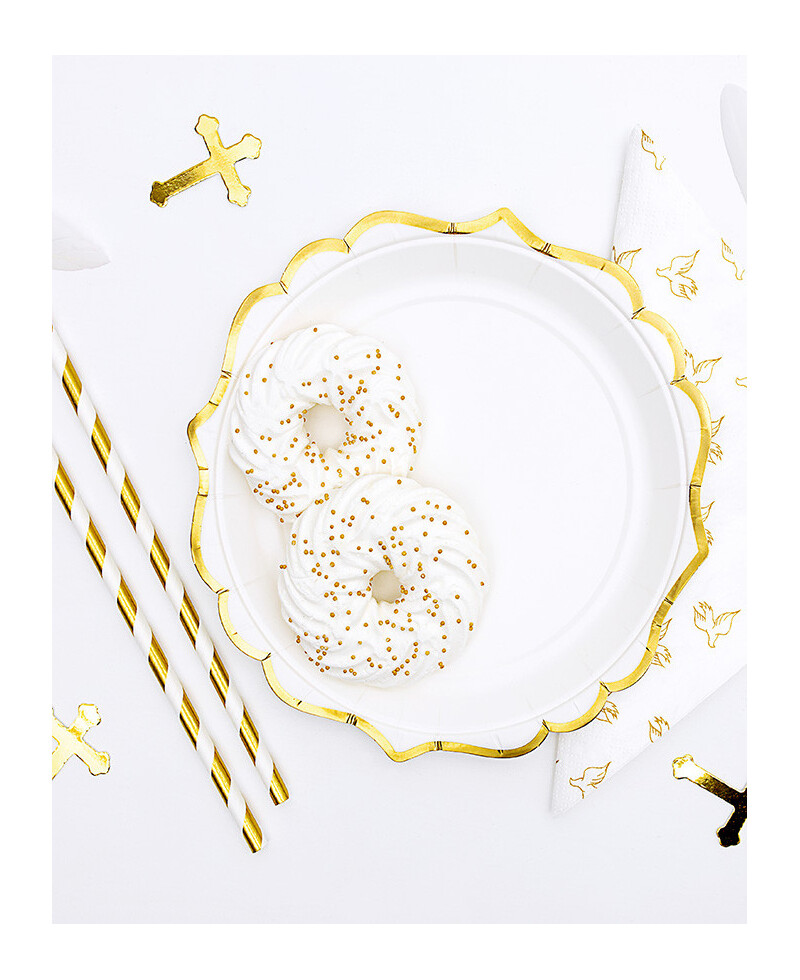 Goldenes Partypapier-Geschirr