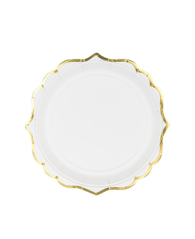 Pappteller mit Goldrand