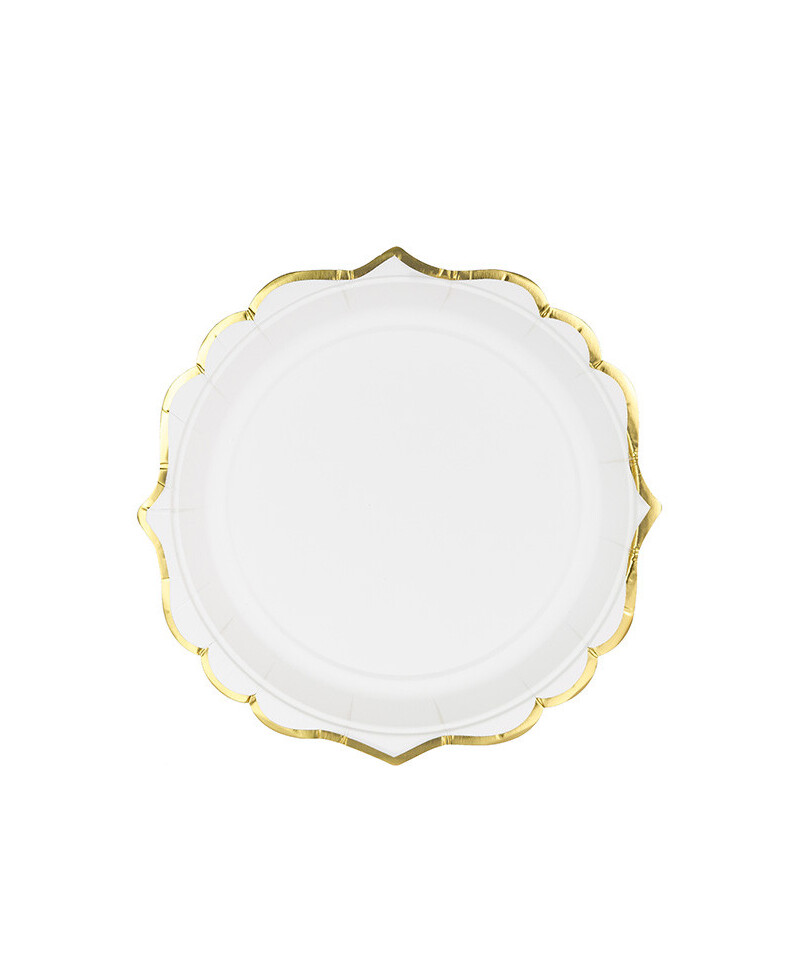 Pappteller mit Goldrand