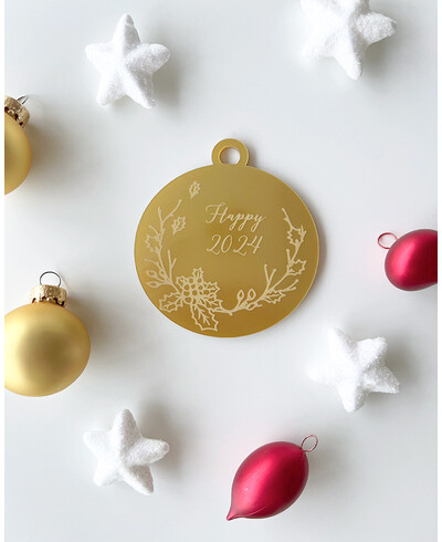 Stechpalmenkranz Weihnachtskugel