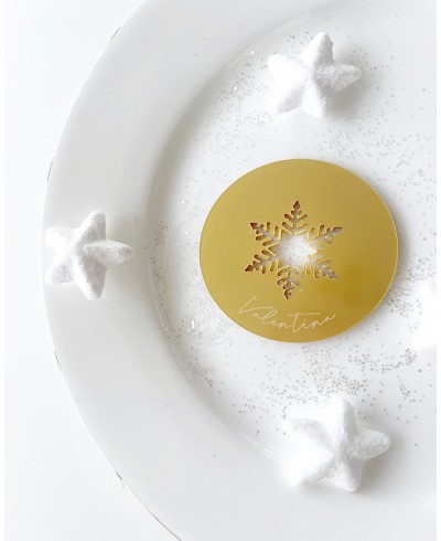 Segnaposto fiocco di neve personalizzato