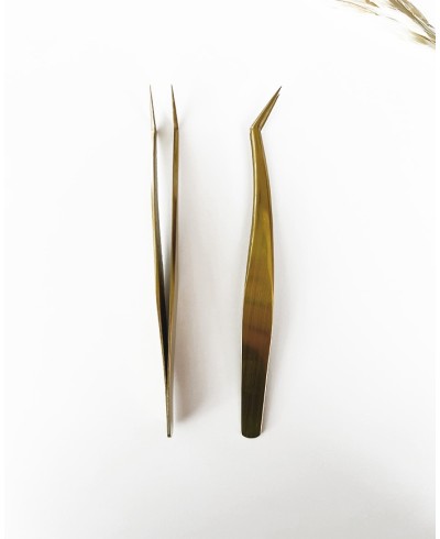 Dünne goldene Zange
