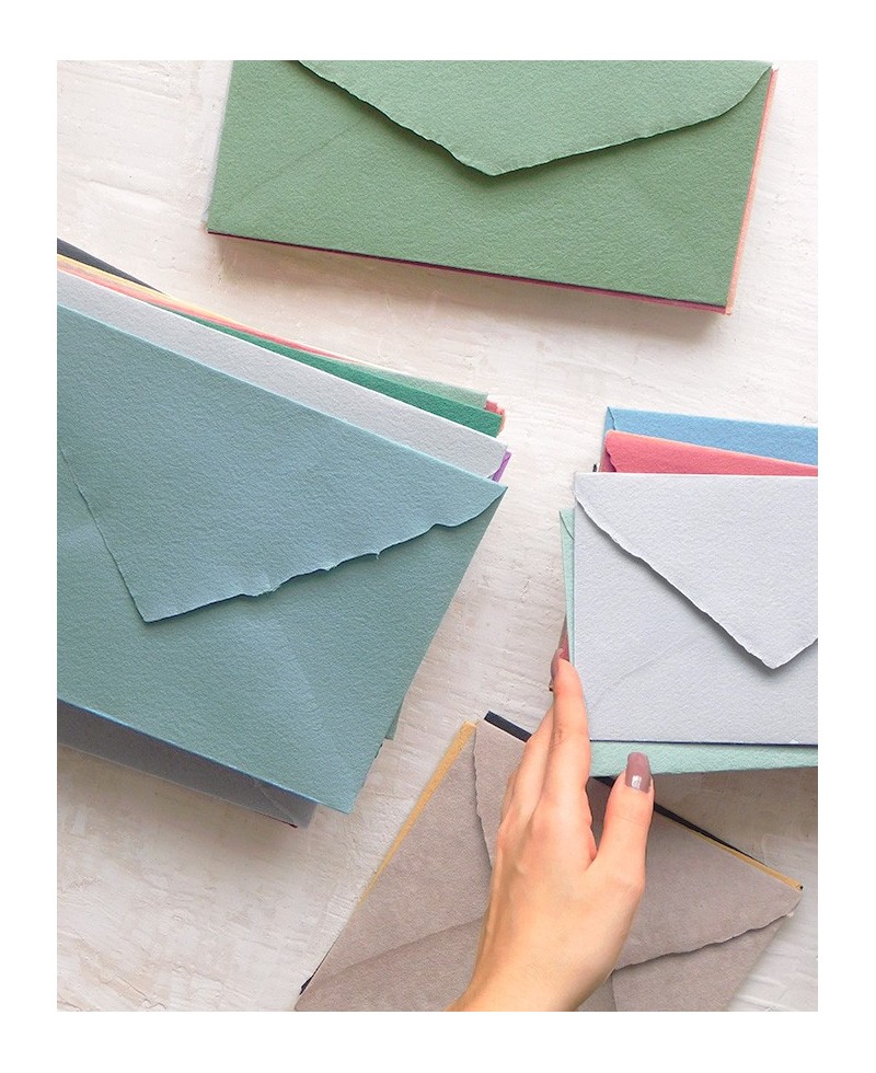Tamanhos de envelope feitos à mão