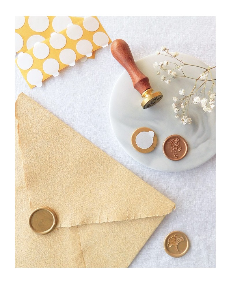 Sellos de lacre adhesivos para invitaciones de boda