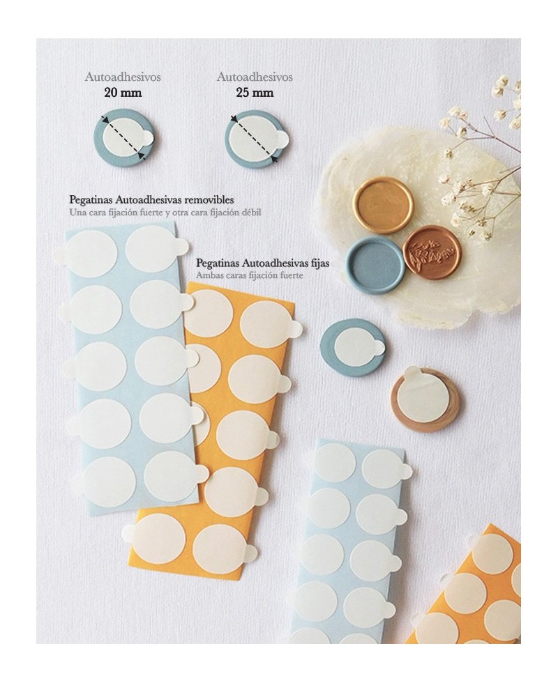 Distinción tipos de pegatinas autoadhesivas