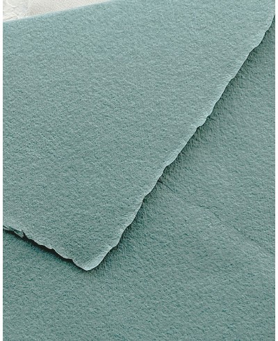 Sobres artesanales azul claro para boda