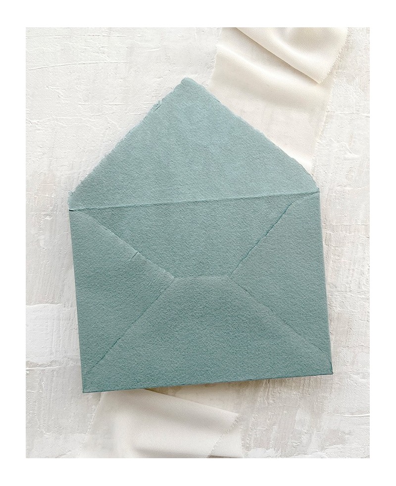 Sobre artesano azul claro