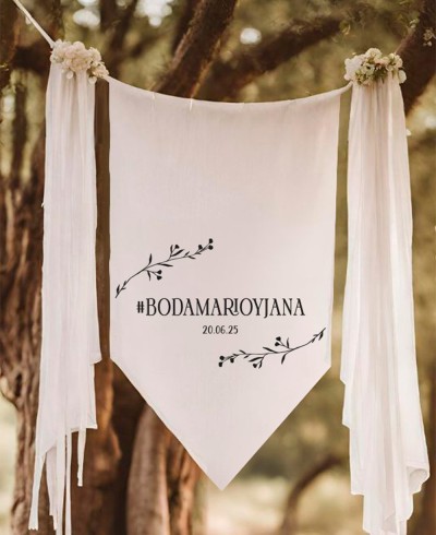 Poppy Hashtag Decoration for Weddings