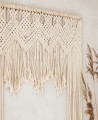 Telón fondo macramé decoración rústica bodas