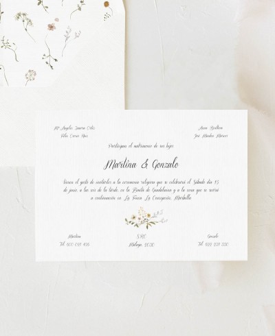 Classic Spring Wedding Invitation